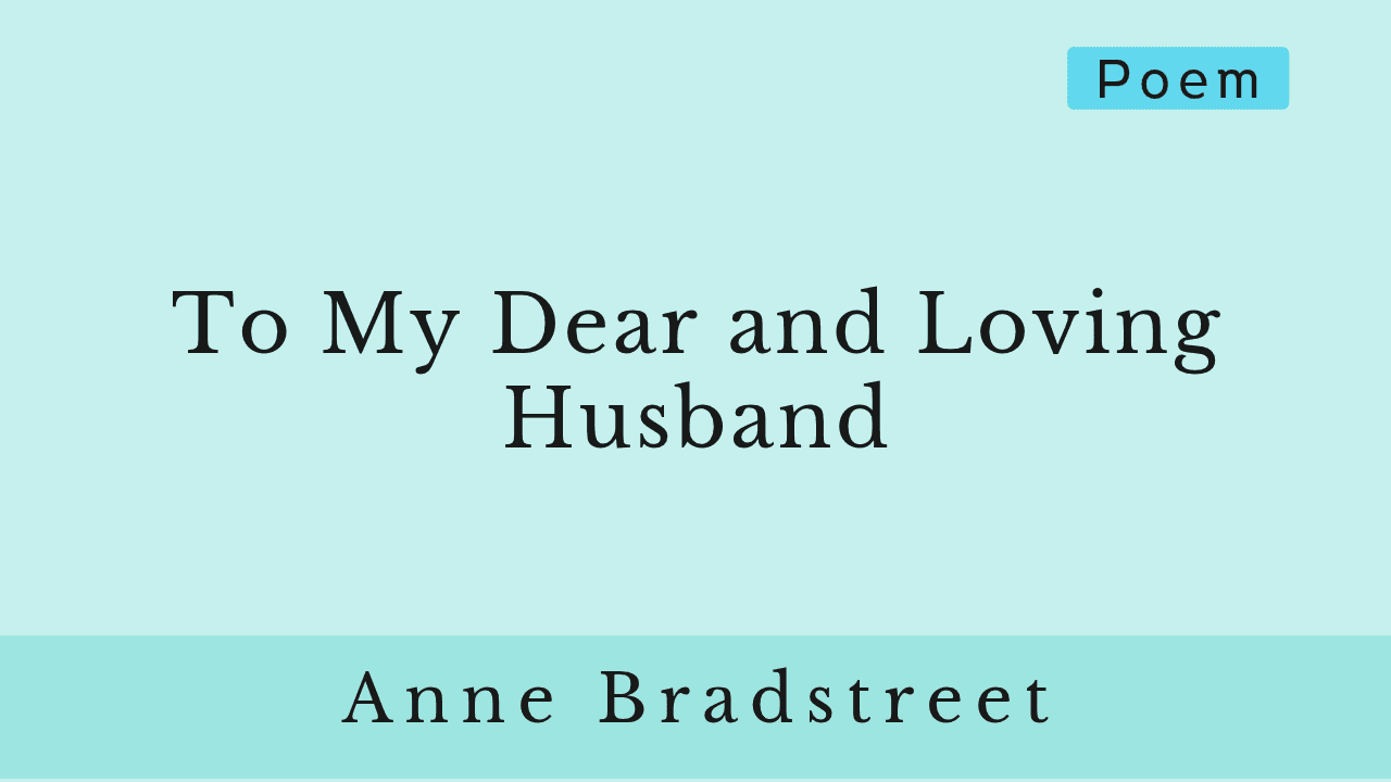 To my dear and loving husband