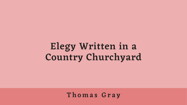 Elegy Written in a Country