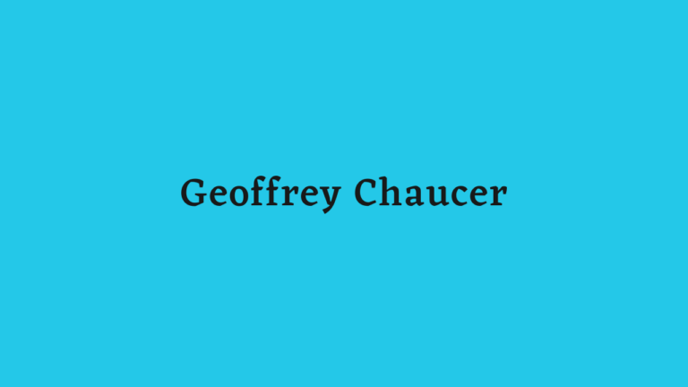 Geoffrey Chaucer