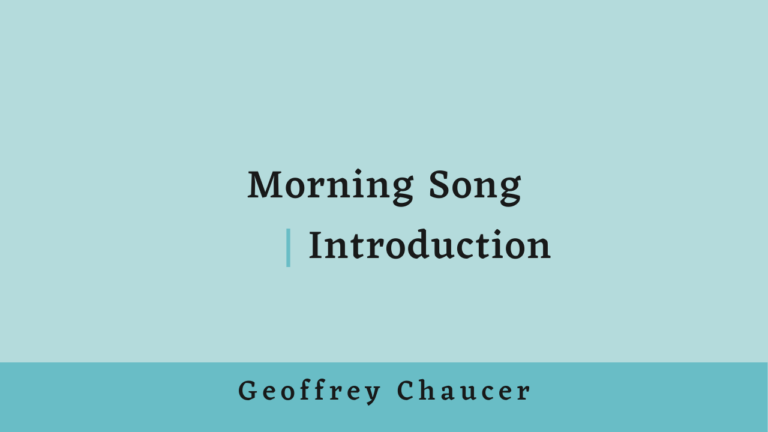 Morning Song Introduction