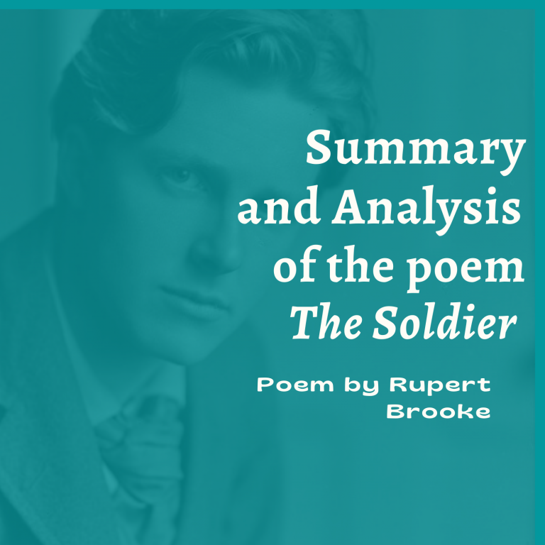 Summary and Analysis of The Soldier