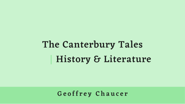 The Canterbury Tales History Literature